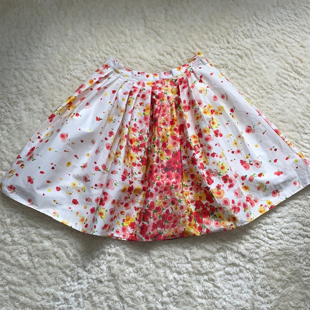 BLUGIRL flower cotton mini skirt